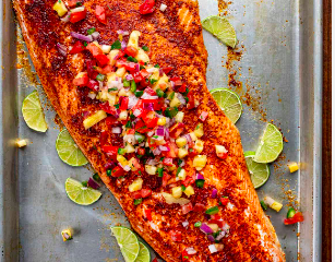Pineapple Jalapeno Salmon