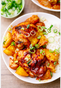 Pineapple Glazed Chicken Bowl